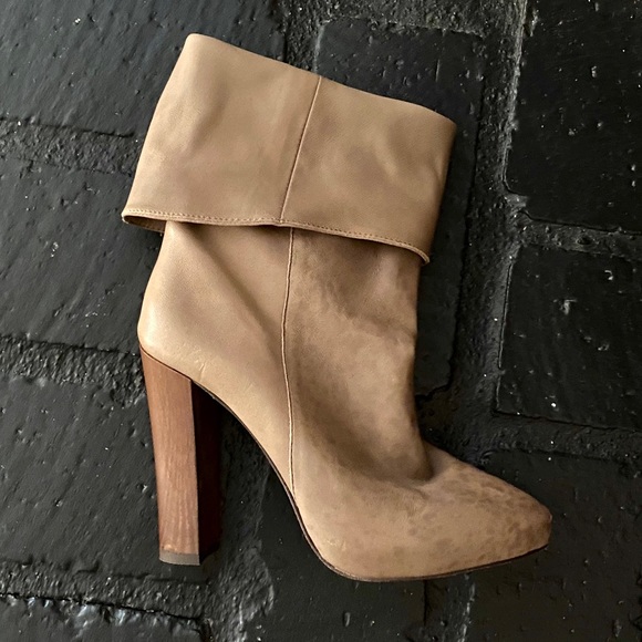 Joie soft slouchy leather heeled boot - Picture 10 of 14